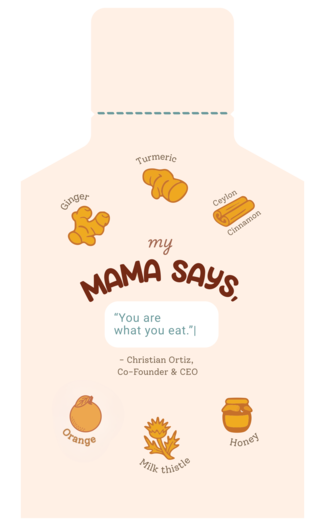 Sapp The Joe sachet back — Mama Says, ingredients