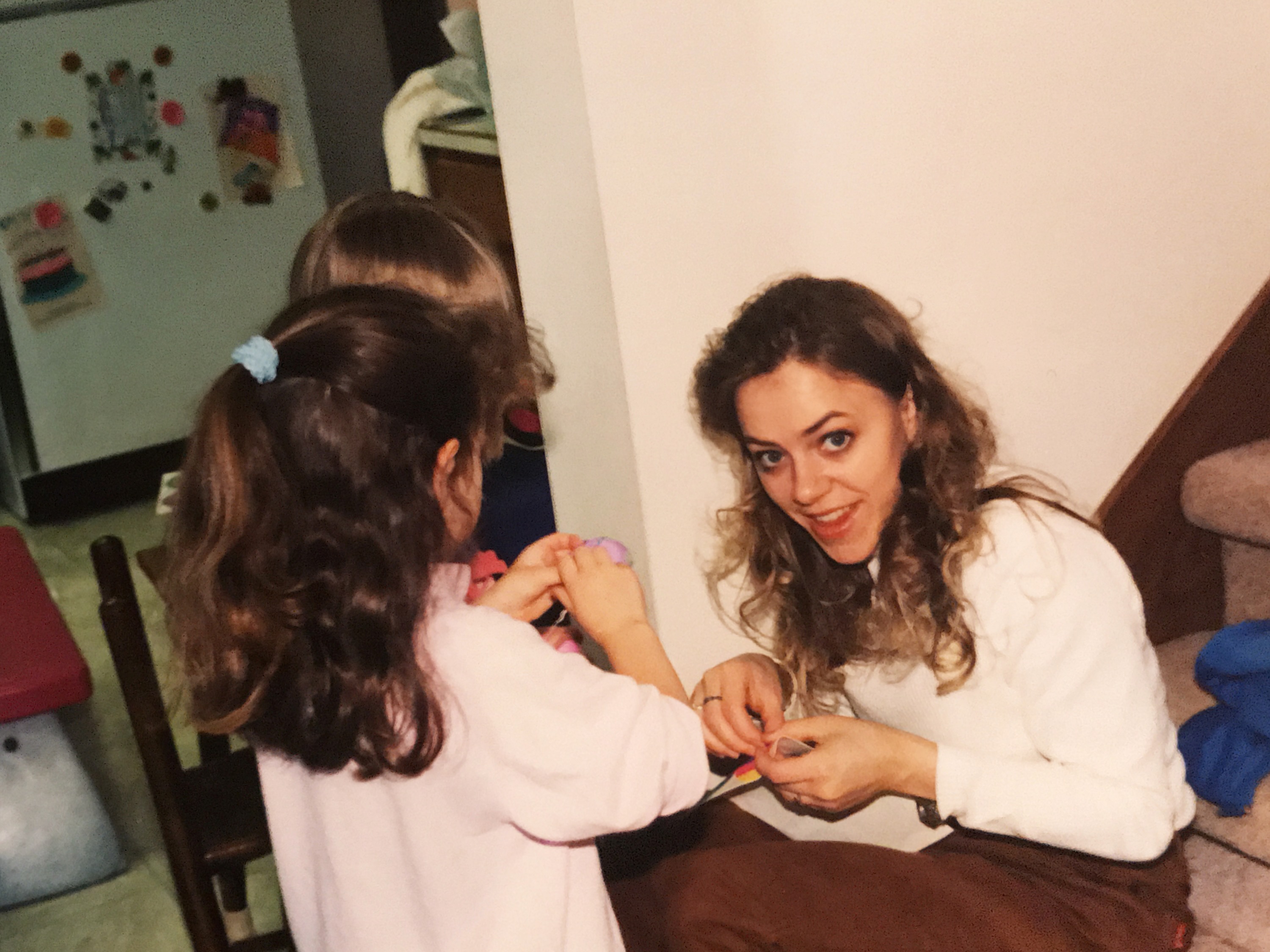 Christian's mom with family